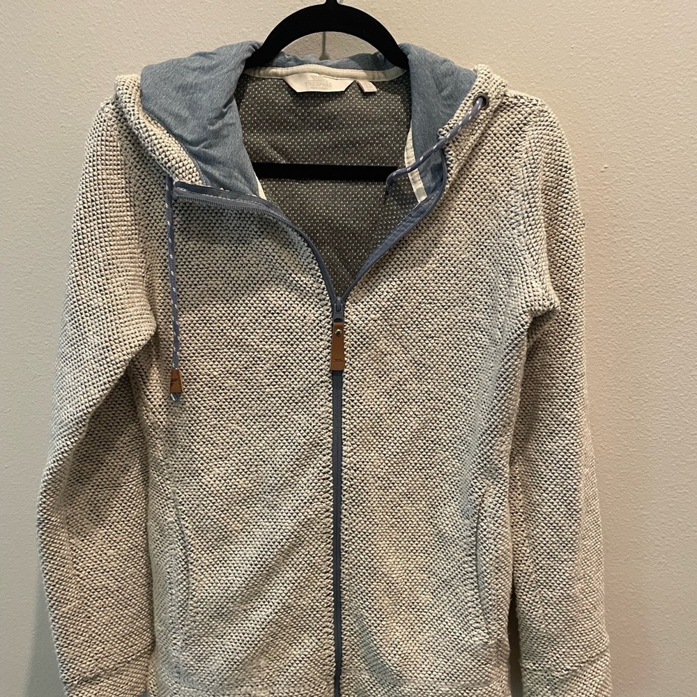 Trespass Gray and Light Blue Knit Sweater